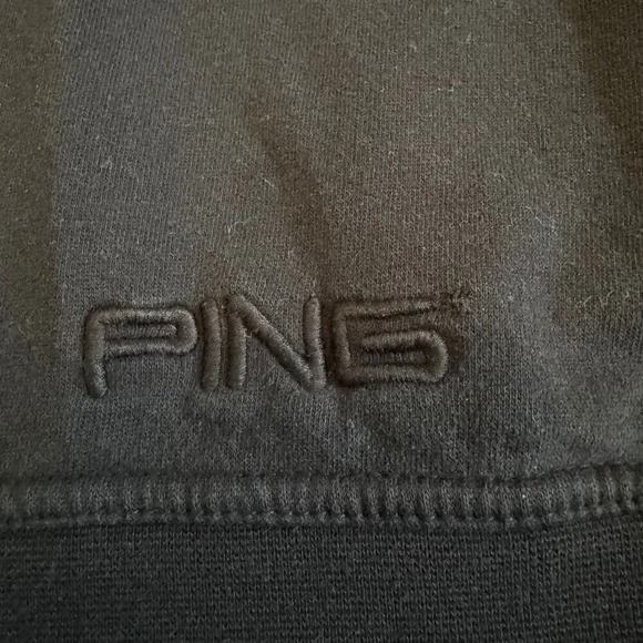 Ping Men's Pullover Sweater Vest Size XL Black Cotton Sleeveless V-Neck GOLF - Picture 2 of 8